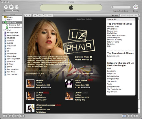 Liz iTunes