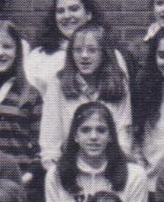 Liz's high school freshman yearbook photo (closeup), 1982