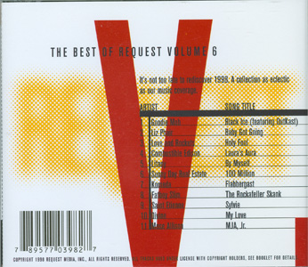 The Best Of Request Volume 6 back cover